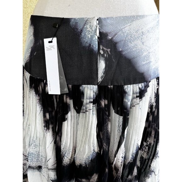 Katharine Kidd NWT $325 silk pleat skirt Size 10 high waist fairy Goth Whimsy - Picture 6 of 9